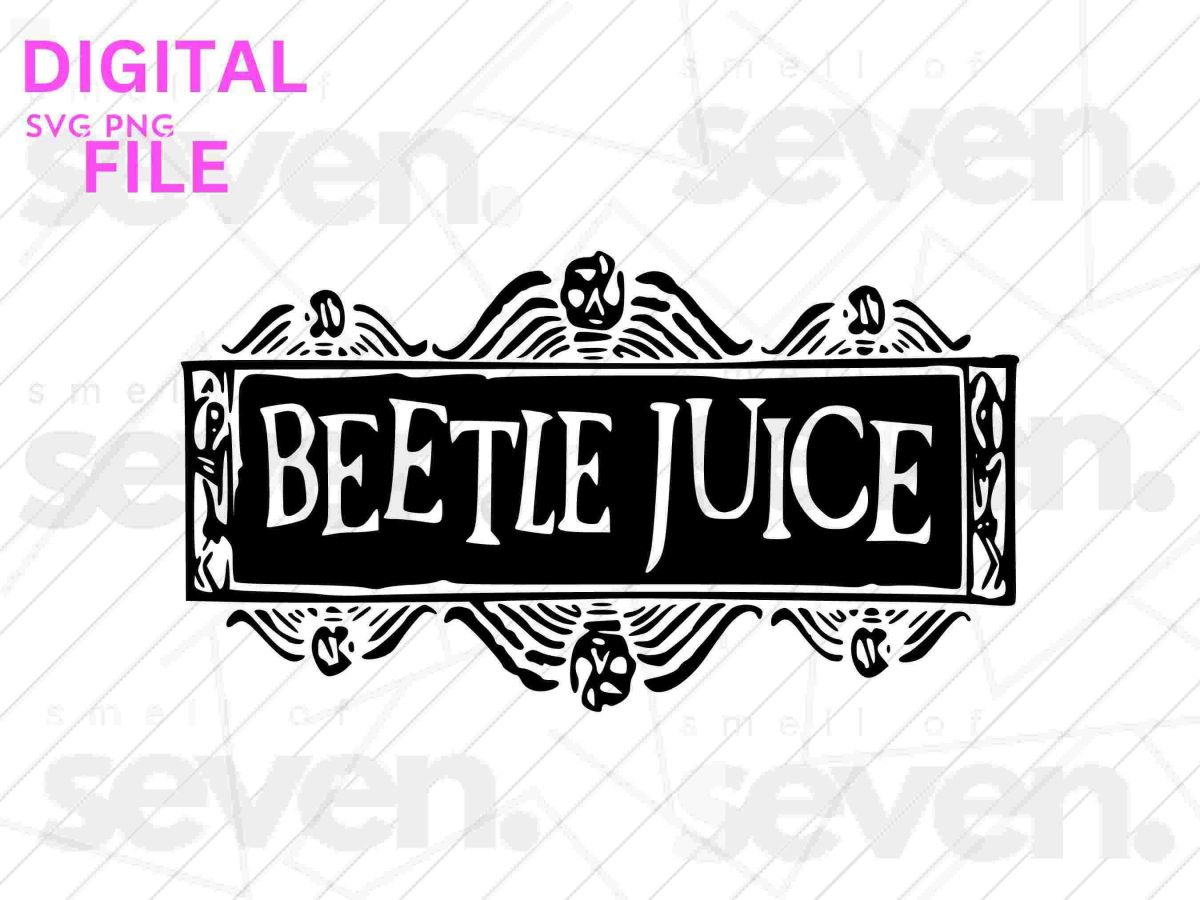 Beetlejuice SVG Cut File PNG Digital Download for T-Shirts, Decals, Crafts