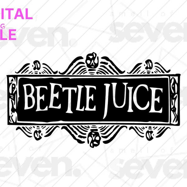 Beetlejuice SVG Cut File PNG Digital Download for T-Shirts, Decals, Crafts