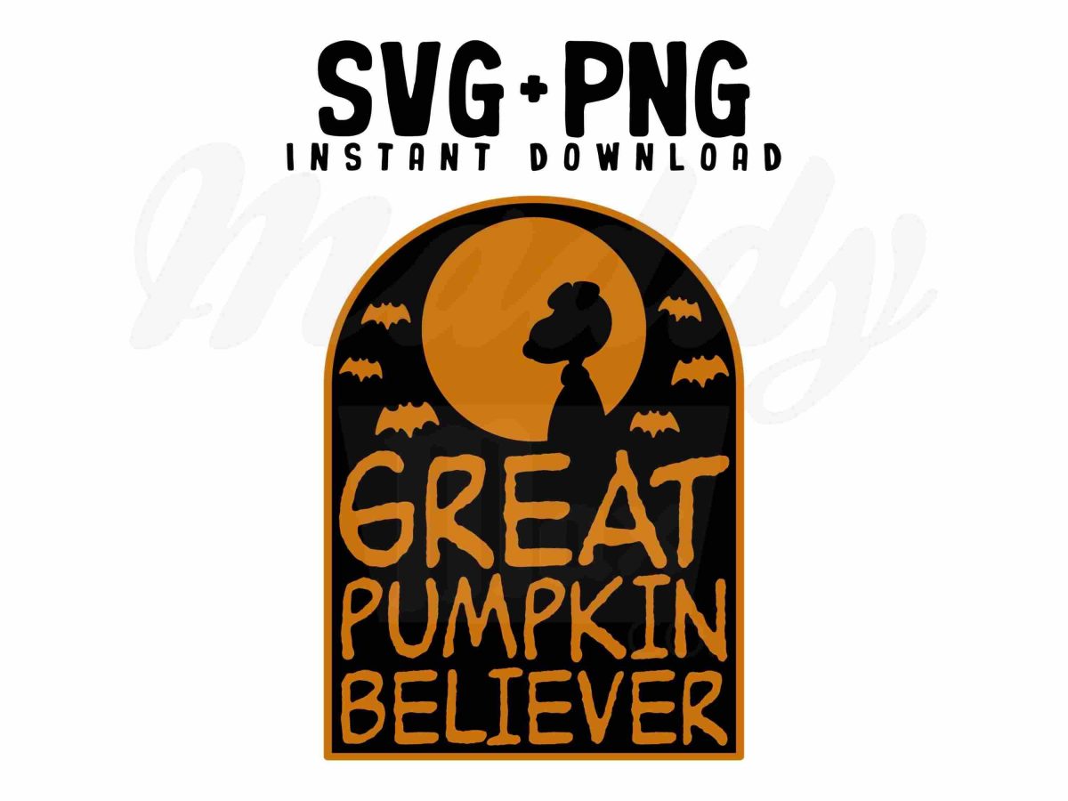 Believer in the Great Pumpkin SVG PNG Cutting Files for Funny