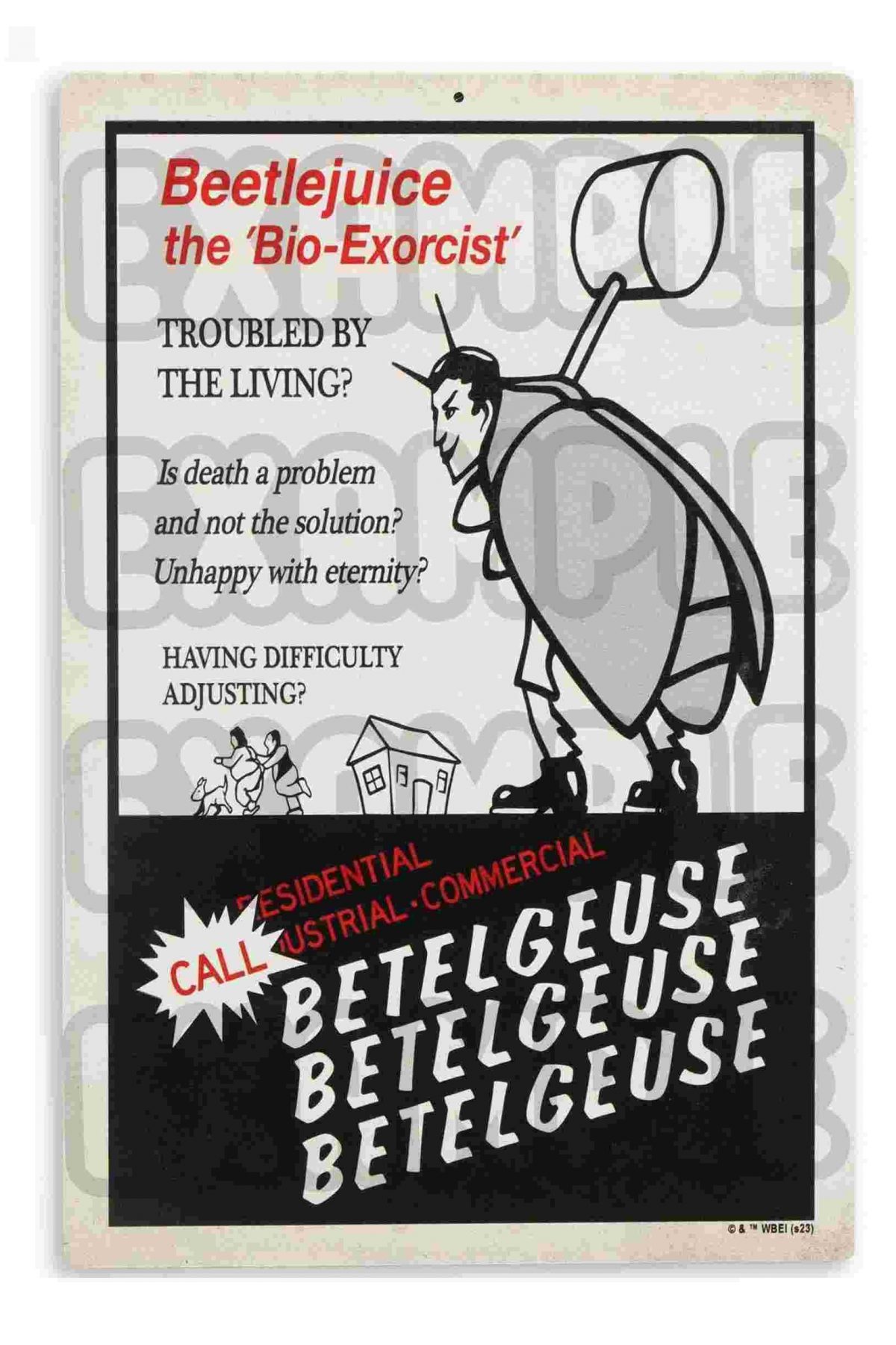 Betelgeuse Free Lance Bio-Exorcists Flyer, Downloadable Movie Prop Replica