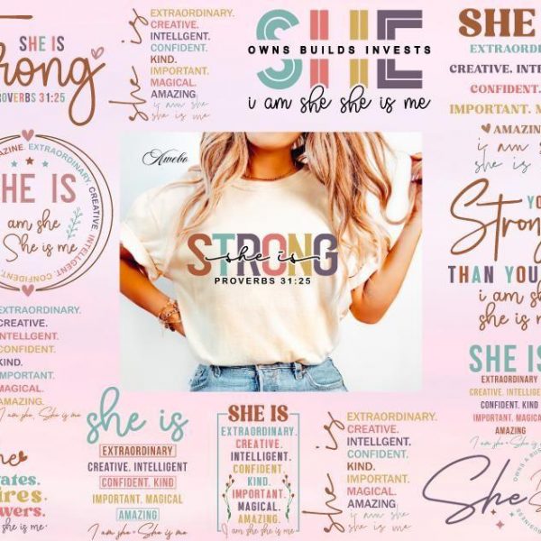 Boho She is me Svg Bundle, Woman Affirmation Svg, Empowered Women Svg, Positive Affirmations Svg, Self Love svg, Motivational Svg