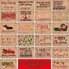 Bundle of 22 Christmas Doormat SVGs Xmas Entrance Mat Funny Holiday