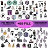 Bundle of Black Girl Png and Svg Cake Topper Clipart Mega Collection