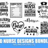 Bundle of Nurse Svg Quotes Sayings Clipart More for Cricut