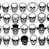 Bundle of Skull SVG PNG Graphics for Cricut and More