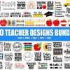 Bundle of Teacher SVGs Clipart Quotes Life Back to School