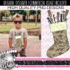 Camo Christmas Stocking | Western Christmas PNG