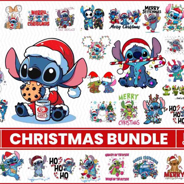 Charming Blue Alien Christmas SVG Bundle Festive Cartoon Animals for