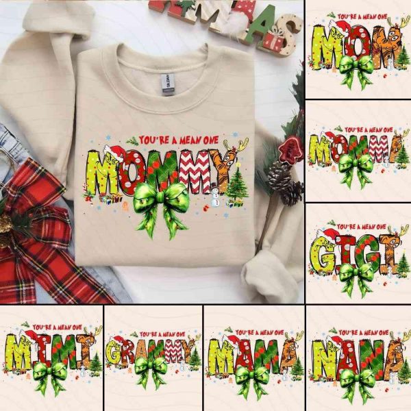 Charming Christmas MomMimiMommy SVG Bundle Festive Shirt Design