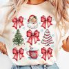 Charming Christmas SVG Festive Bow PNG Vintage Holiday Sublimation