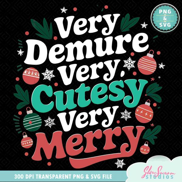 Charming Christmas SVG PNG for Stylish Women