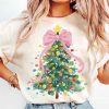 Charming Christmas Tree SVG Festive Girly PNG Vibrant Holiday Lights