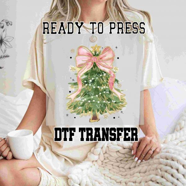 Charming Christmas Tree SVG PNG Coquette DTF Transfers