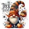 Charming Halloween Gnome Clipart Set JPG SVG PNG