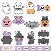 Charming Halloween SVG Bundle Adorable Spooky Clipart Chunky Graphics