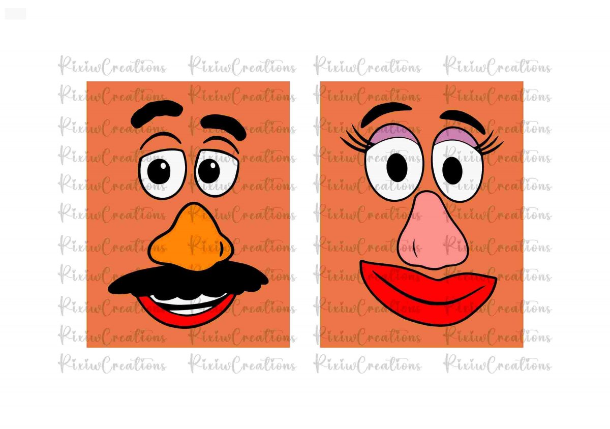 Charming Potato Head Couple Toy Story Svg Png Instant Download