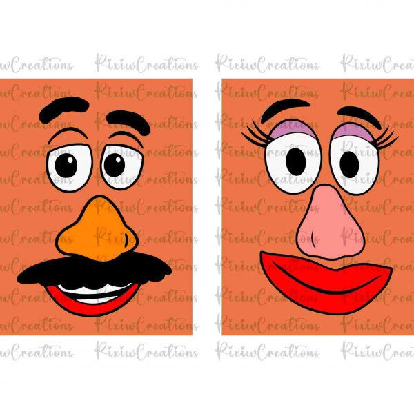 Charming Potato Head Couple Toy Story Svg Png Instant Download