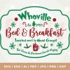 Charming Whoville Bed And Breakfast Christmas SVG Logo for Holiday