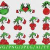 Cheerful Christmas Grinch Bundle with svg png Files for Cricut