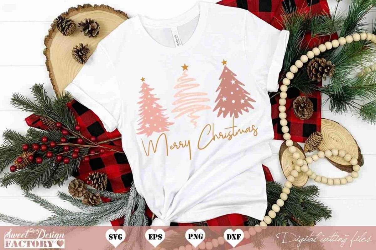 Cheerful Christmas SVG DXF PNG Instant Download for Festive Shirts