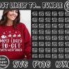 Cheerful Christmas Svg Png Bundle Humorous Designs for Family Shirts