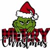 Cheerful Grinch Christmas SVG PNG Instant Download