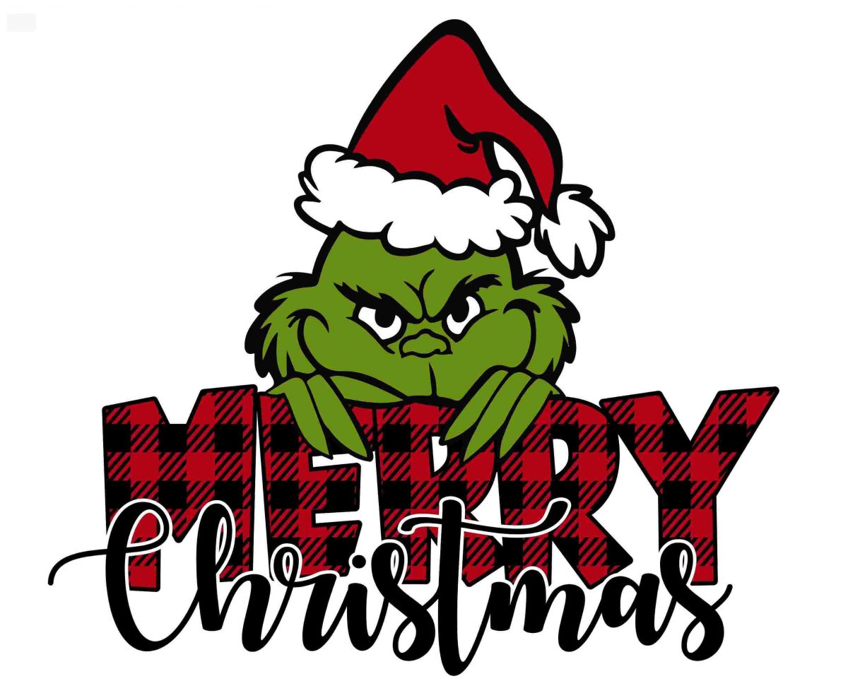 Cheerful Grinch Christmas SVG PNG Instant Download