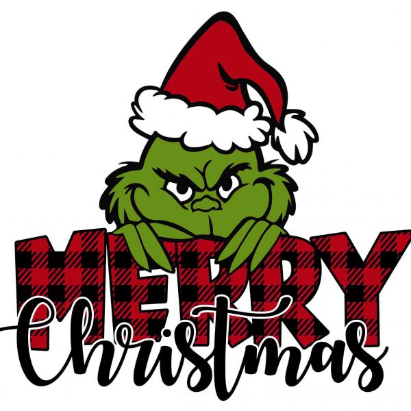 Cheerful Grinch Christmas SVG PNG Instant Download