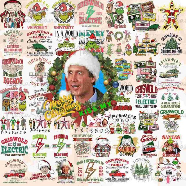 Cheerful Griswold Christmas Tree Farm Holiday Movie PNGs