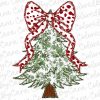 Chic Green Grandmillennial Coquette Christmas Tree Chinoiserie SVG