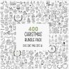 Christmas Bundle 400 SVG Cut Files Tree Ornaments Doodles HandDrawn