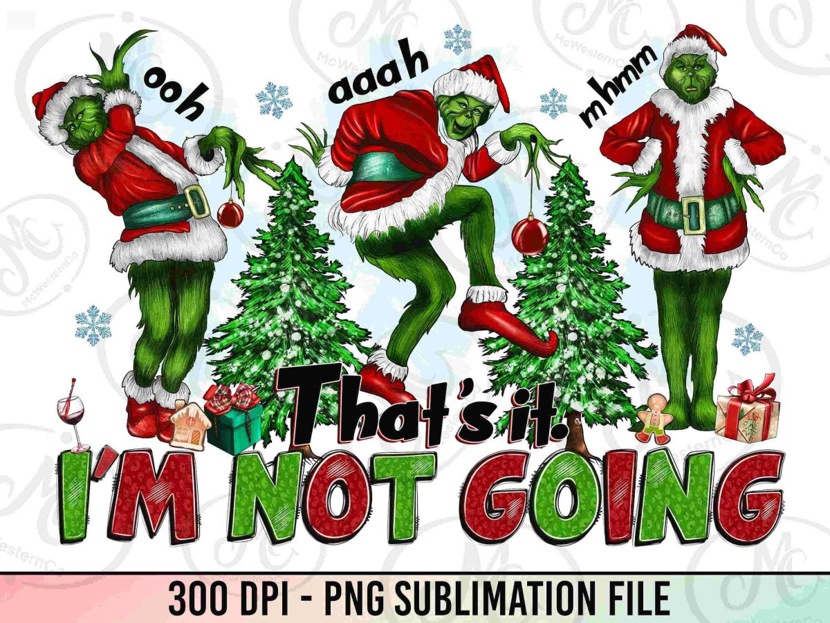 Christmas Cartoon Character PNG Sublimation Digital Download