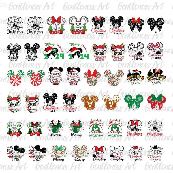 Christmas Character Bundle Festive Svg and Png for the Holiday Season