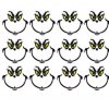 Christmas Character Vinyl Decals Set of 12 Yellow Eyes SVG PNG