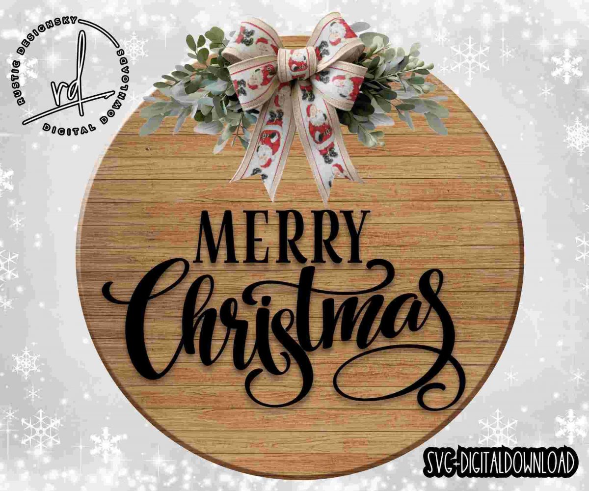 Christmas Cheer SVG PNG Cricut Door Hanger Design