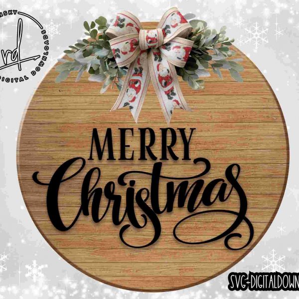 Christmas Cheer SVG PNG Cricut Door Hanger Design