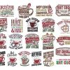 Christmas Cocoa Bar Sign Shirt SVG PNG Set for Vinyl Cutting