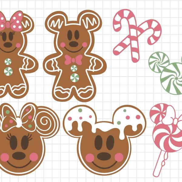 Christmas Cookie Gingerbread Svg Bundle Magic Castle Mouse