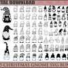 Christmas Gnome Bundle Festive Doodles in svg png and pdf for cricut