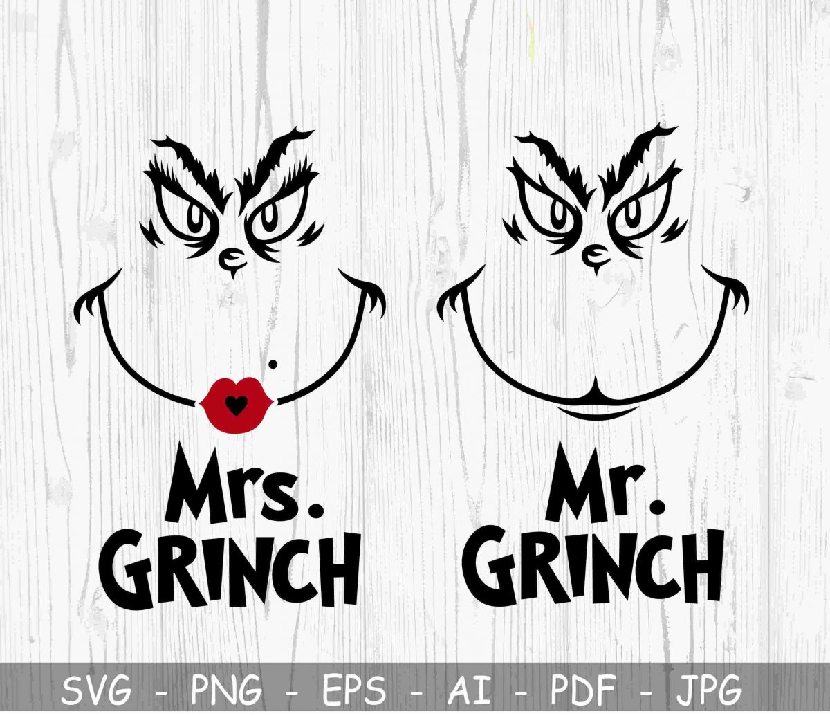 Christmas Grinch SVG for Cricut Ornament Silhouette Holiday Cut File