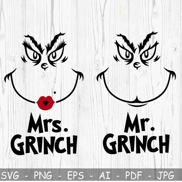 Christmas Grinch SVG for Cricut Ornament Silhouette Holiday Cut File