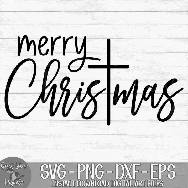 Christmas Joy Get Your svg png dxf and eps Files Now Religious Cross