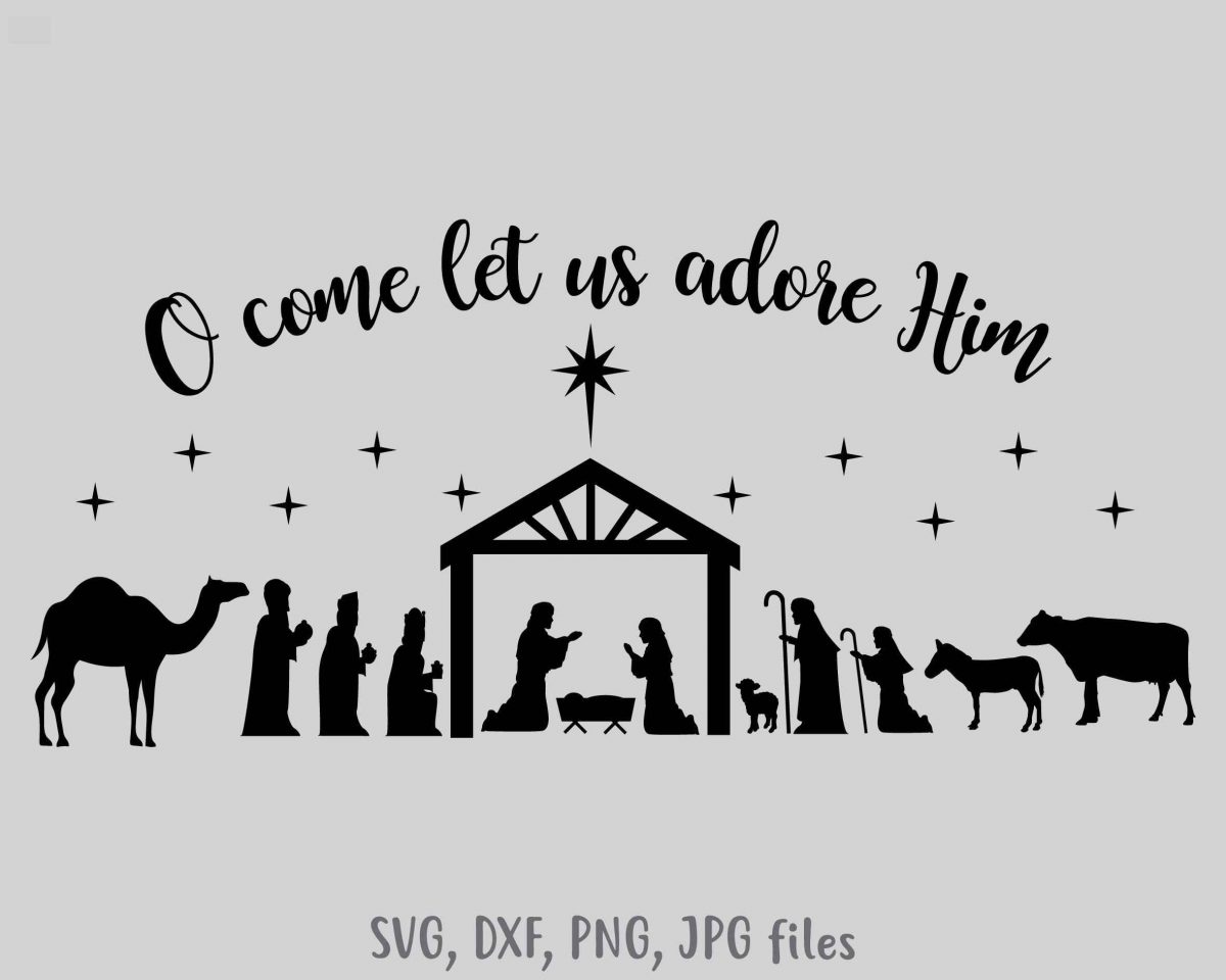 Christmas Nativity SVG Bundle for Holiday Decor Cricut Silhouette