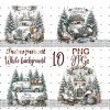 Christmas Snowman Clipart Bundle 10 PNGJPG for Memory Books Journals