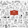 Christmas SVG Bundle 100 Holiday Designs for Cricut Silhouette Tree