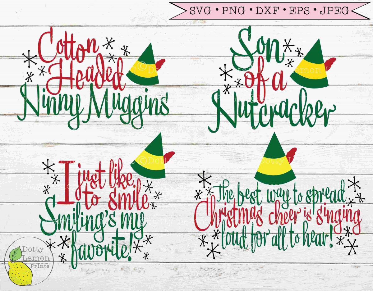 Christmas svg Bundle Buddy the Elf svg Funny svg Elf Movie svg files for Cricut Downloads Silhouette