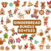 Christmas SVG Bundle Festive Doodles Cute Gingerbread Pink Delights