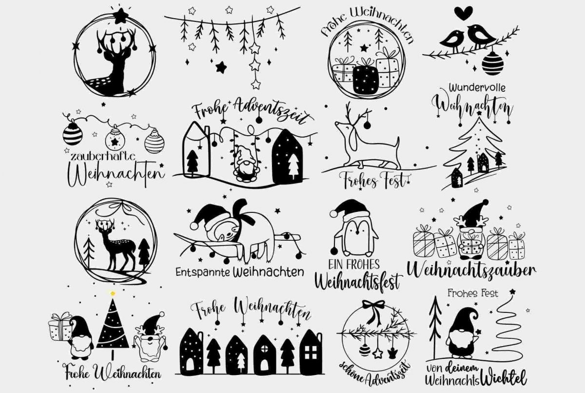 Christmas SVG files for cutting machines festive designs for holiday