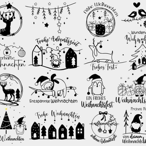 Christmas SVG files for cutting machines festive designs for holiday