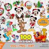 Christmas SVG Mickey Clipart Bundle for CricutSilhouette